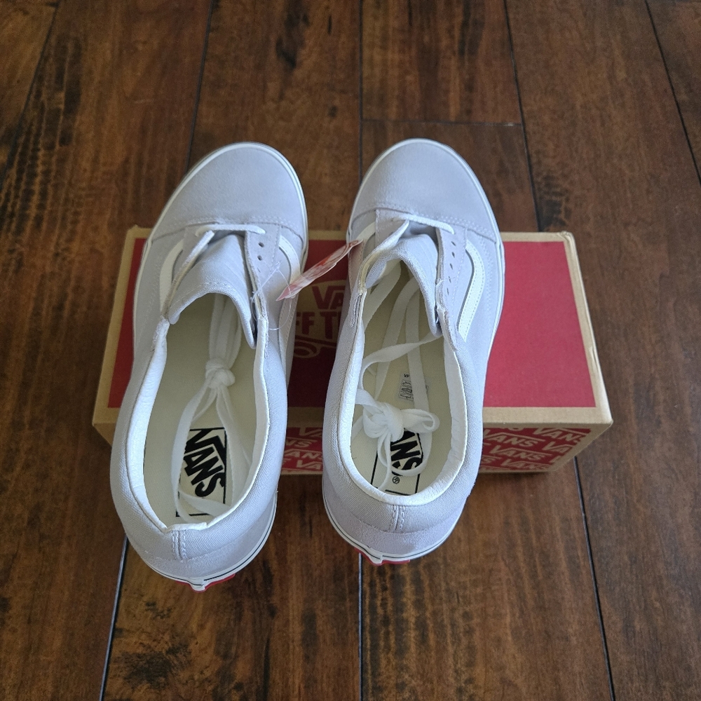 VANS Off The Wall Old Skool Gray Dawn/True White #VN0A38G1UKX, US Men 8 Wm 9.5 - Picture 6 of 12
